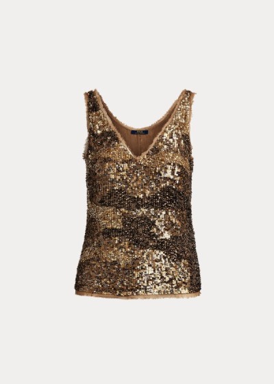 Women's Polo Ralph Lauren Sequined Tank Tops | 937064NRD